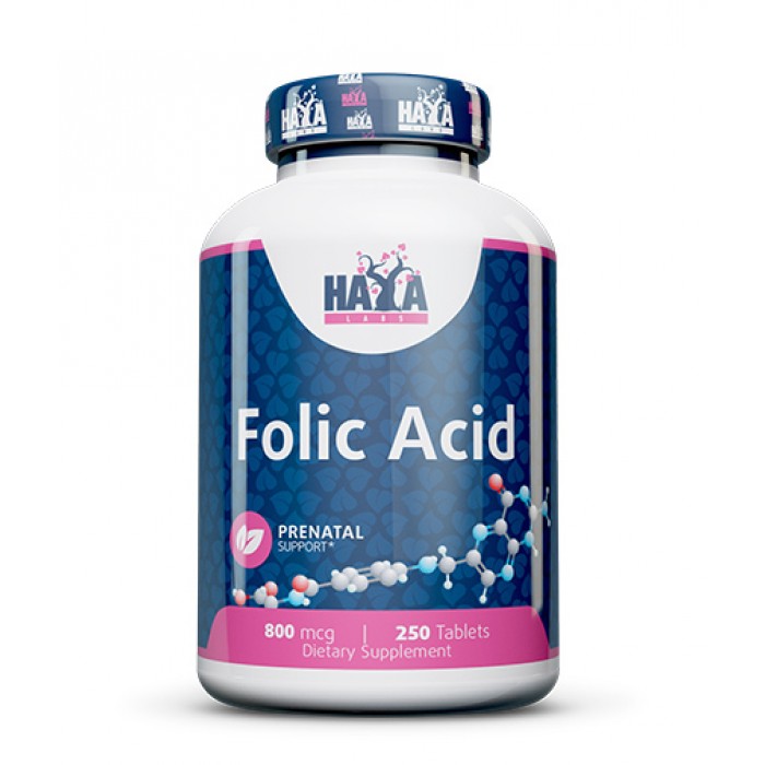 Haya Labs - Folic Acid 800mcg. / 250 Vtab.